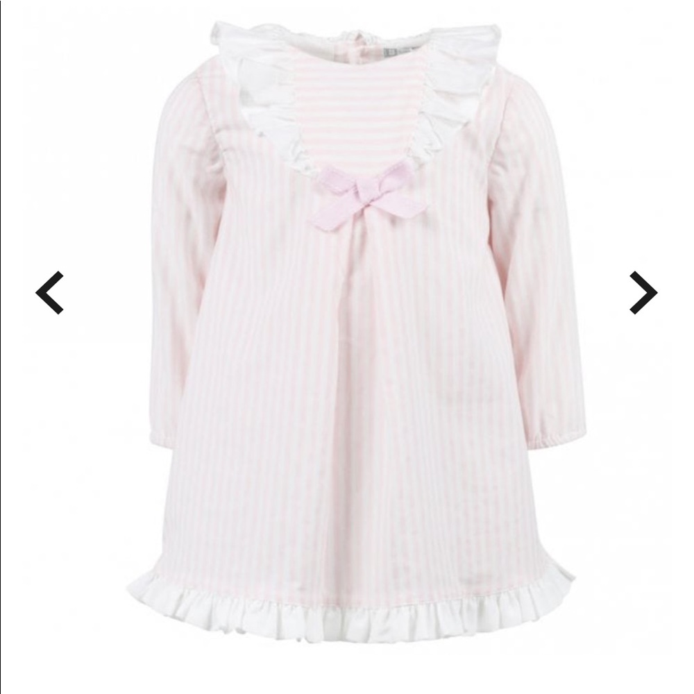 TUTTO PICCOLO Stripe Pink Dress